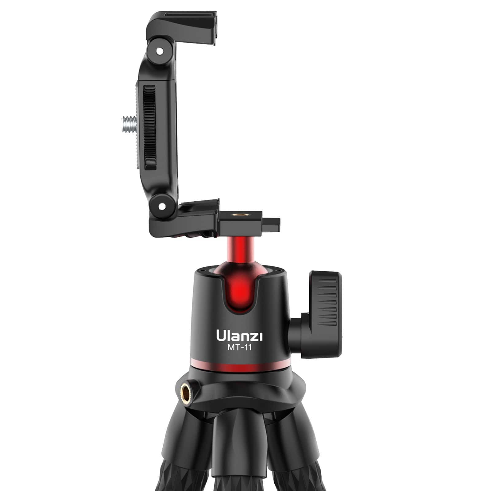 Ulanzi MT-11 Octopus Tripod - Black and Red, Flexible Tripod for Camera and Smartphone.