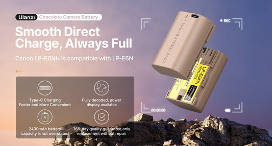 Power Up Your Canon Camera with Ulanzi LP-E6NH Battery