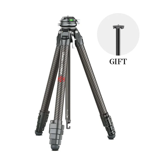 Ulanzi Zero F38 Quick Release Travel Tripod 3131 - Ulanzi Zero F38 Quick Release Travel Tripod with carbon fiber legs and gift.