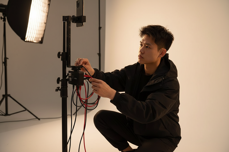 Solving Port Access and Cable Strain in Vertical Handheld Setups
