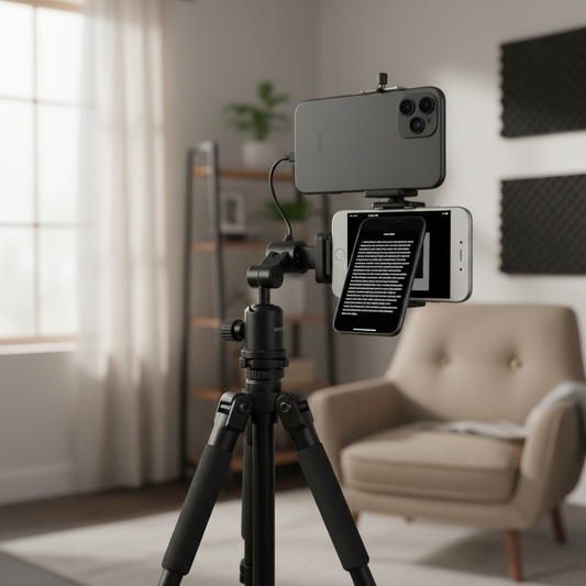 The Teleprompter Rig: Mounting Dual Phones for Scripted Vlogs