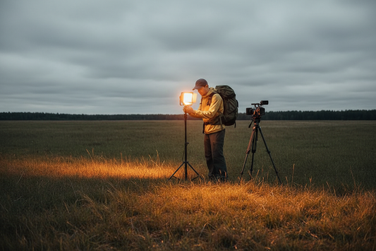 Simulating Sunset: Using RGB Pocket Lights in Overcast Fields
