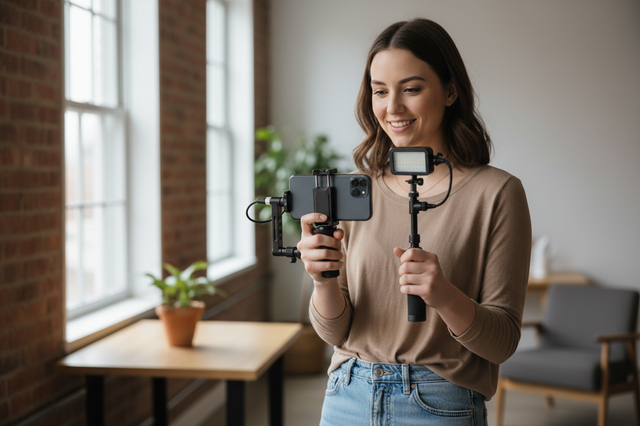 Vertical-First Phone Cage Layouts for TikTok and Reels
