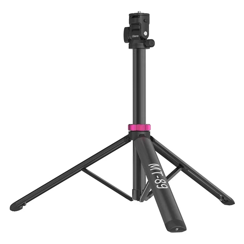 Ulanzi MT-89 Quick-Release Light Stand with Cold Shoe Mount T082 - Ulanzi MT-89 Quick-Release Light Stand with Cold Shoe Mount, Black and Pink.