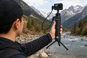 Configuring Portable Charging Handles for Extended Handheld Action Camera Shoots