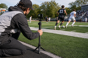 Using Monopods with Fold-Out Feet for Fast-Paced Sports Sideline Videography