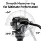 Heavy-Duty Fluid Head Smooth Maneuvering for Ultimate Performance