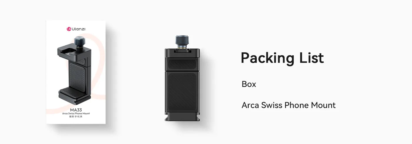 Ulanzi MA33 Arca Swiss Phone Mount M022 13 10 aa303726 f258 4ba8 a07c ff89ec6e6ea7