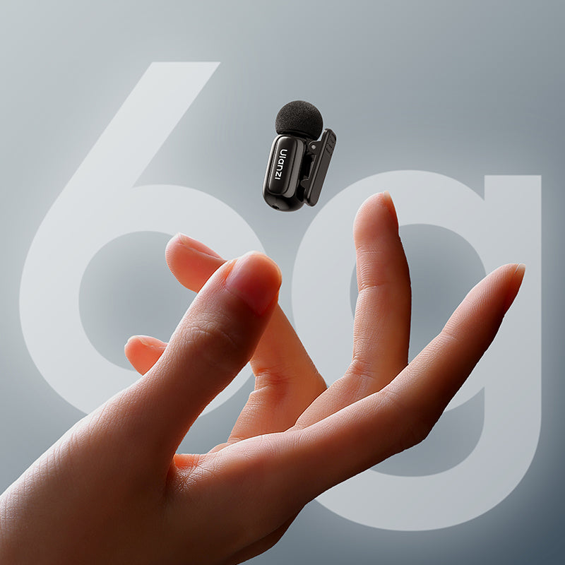 Wireless Lavalier Mini Microphone | Dual Mics & Case