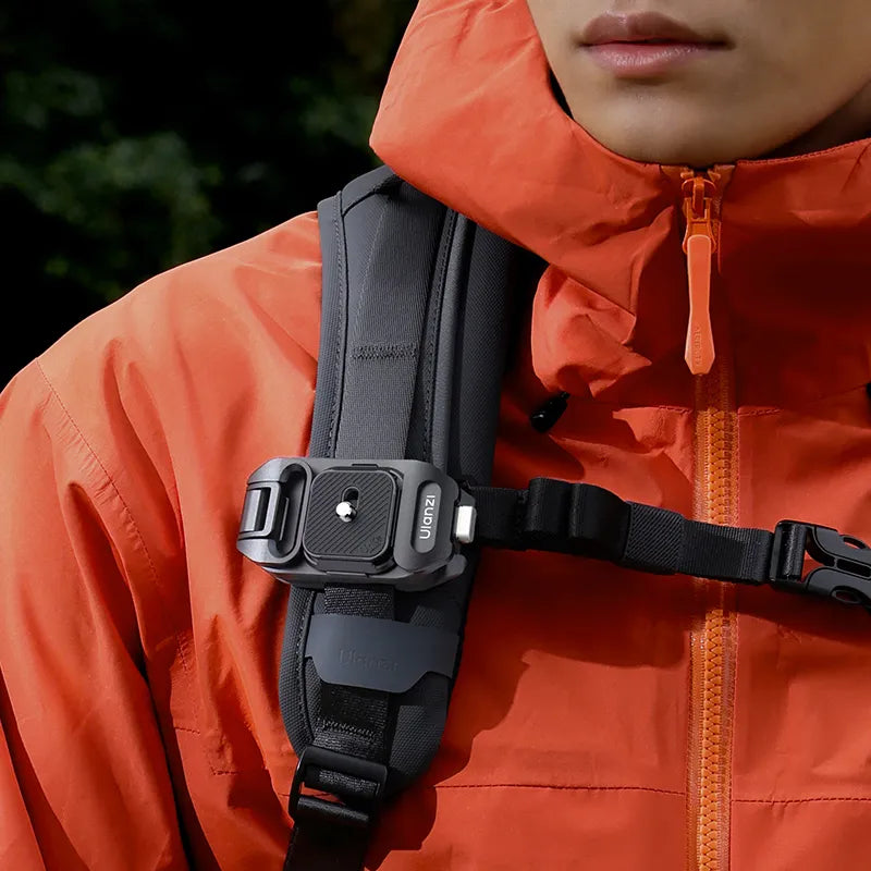 Koolehaoda Quick Release Camera Clip For Backpack Straps - Easy Mount For DSLR & Action Cams