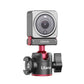 Ulanzi U-180 Magnetic Ball Head for DJI Action Cameras - Silver, Red, and Black Design.