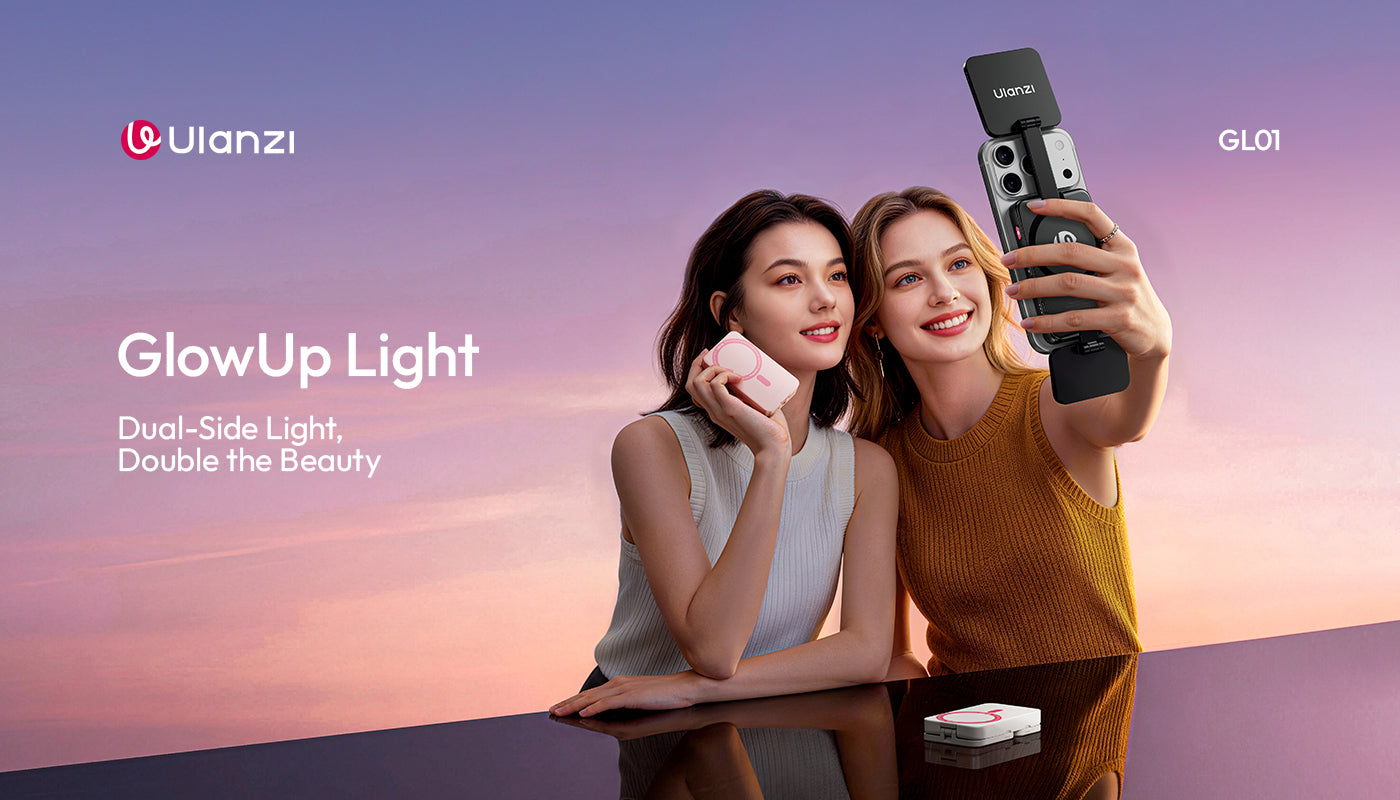 Ulanzi GL01 GlowUp portable video light for smartphone selfie and vlogging