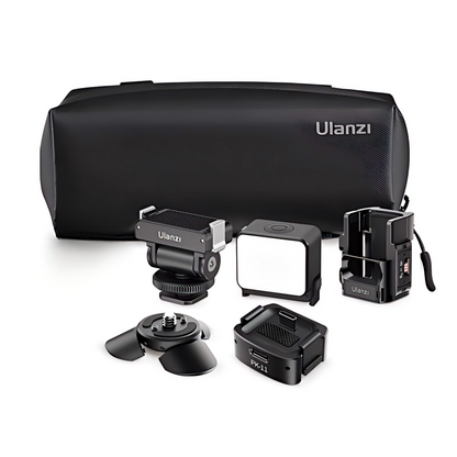 Gimbal Pocket Camera Bundle | Grip, LED & Case Gimbal Pocket Camera Bundle | Grip, LED & Case