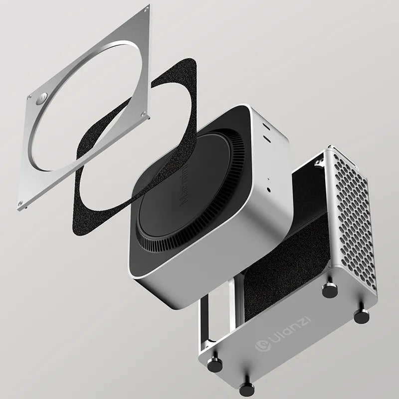 Mac Mini Aluminum Case | Fan-Cooled Protective Case