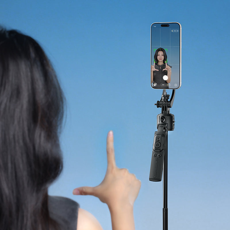 Auto-Tracking Selfie Stick Tripod | 3-Axis Phone Mount