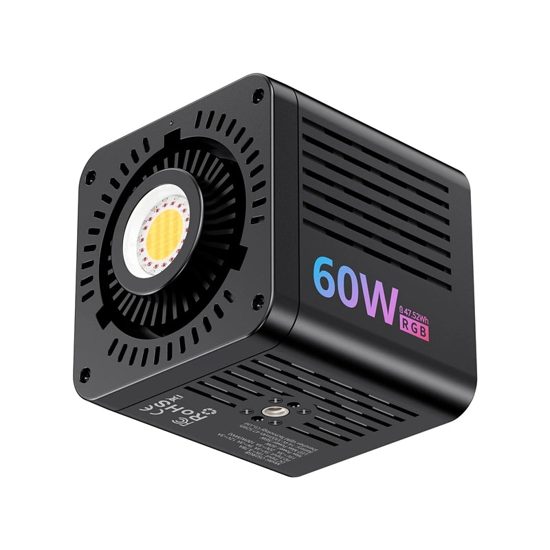 60W RGB Video Light | High CRI, Portable LED