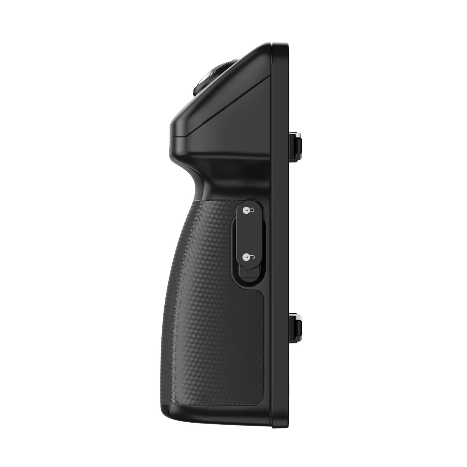 Ulanzi O-LOCK Phone Video Kit side profile highlighting textured grip and control button.