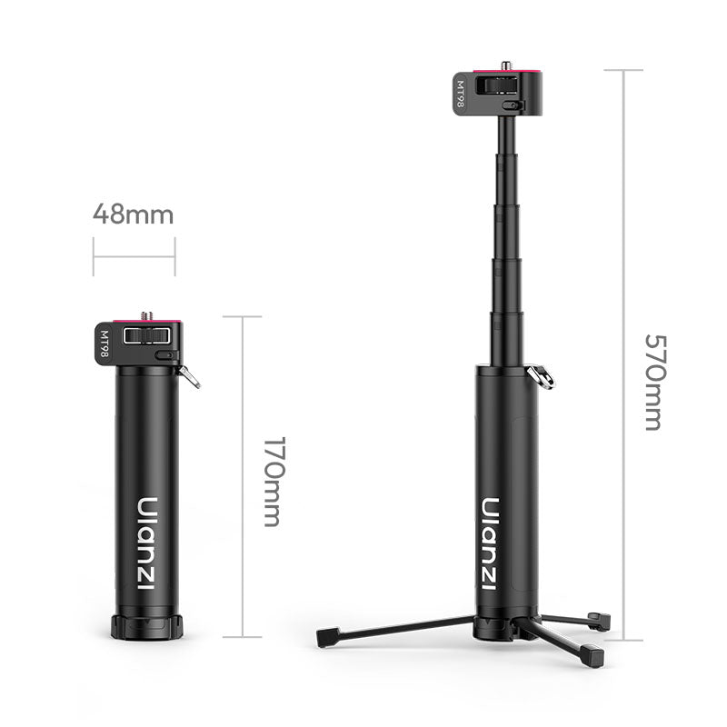 Thông số kích thước và tải trọng chi tiết chân tripod Ulanzi MT98