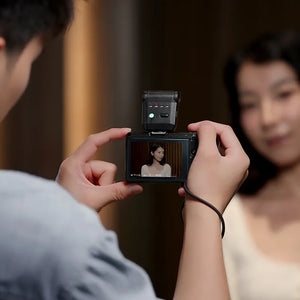 Ulanzi SL03 Spark Lite Camera Flash in use, content creation setup