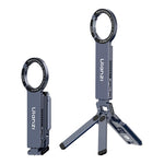 Ulanzi MA58 Magsafe phone stand accessory, shown folded and as a tripod.