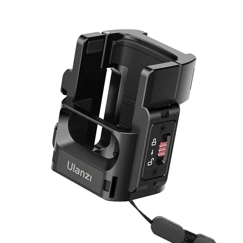 Ulanzi PK-06 adapter for DJI Osmo Pocket 3 featuring USB-C port and secure locking system.