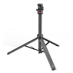 A black Ulanzi MT-80 Auto-Open Tripod T171, featuring a central column with a red ring.
