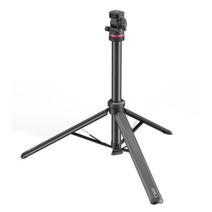 A black Ulanzi MT-80 Auto-Open Tripod T171, featuring a central column with a red ring.