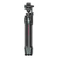 Ulanzi JJ06 Glidego travel tripod folded compactly with a padded handle for easy carrying.