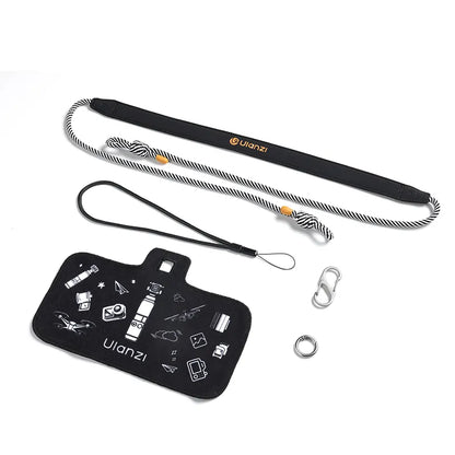 Ulanzi Camera Protective Wrap for Pocket 3 with strap and accessories.