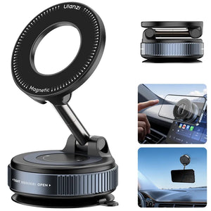Ulanzi SK-25 MagMount showing magnetic ring, adjustable arm, and suction base.