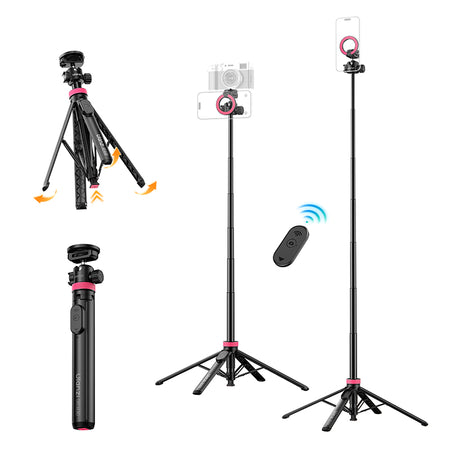Ulanzi MT-44M 2-in-1 Magnetic & 1/4" Selfie Stick Tripod