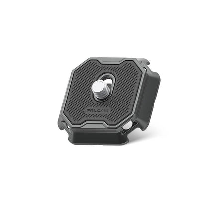 Ulanzi Falcam F38 Multi-hole Quick Release Base, black aluminum alloy, FALCAM logo.