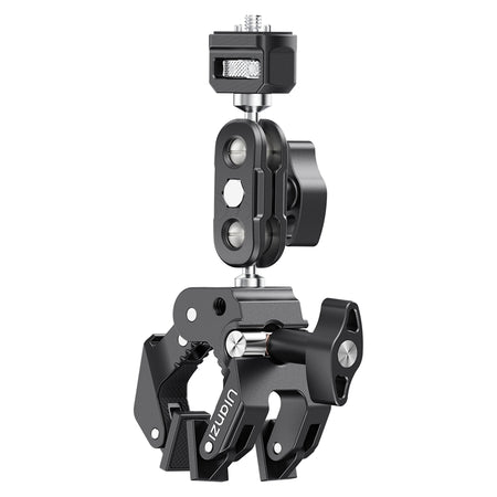 Ulanzi CO78 Super Clamp Magic Arm Dual Ball Head Kit with adjustable joints and T-handle for camera mounting.