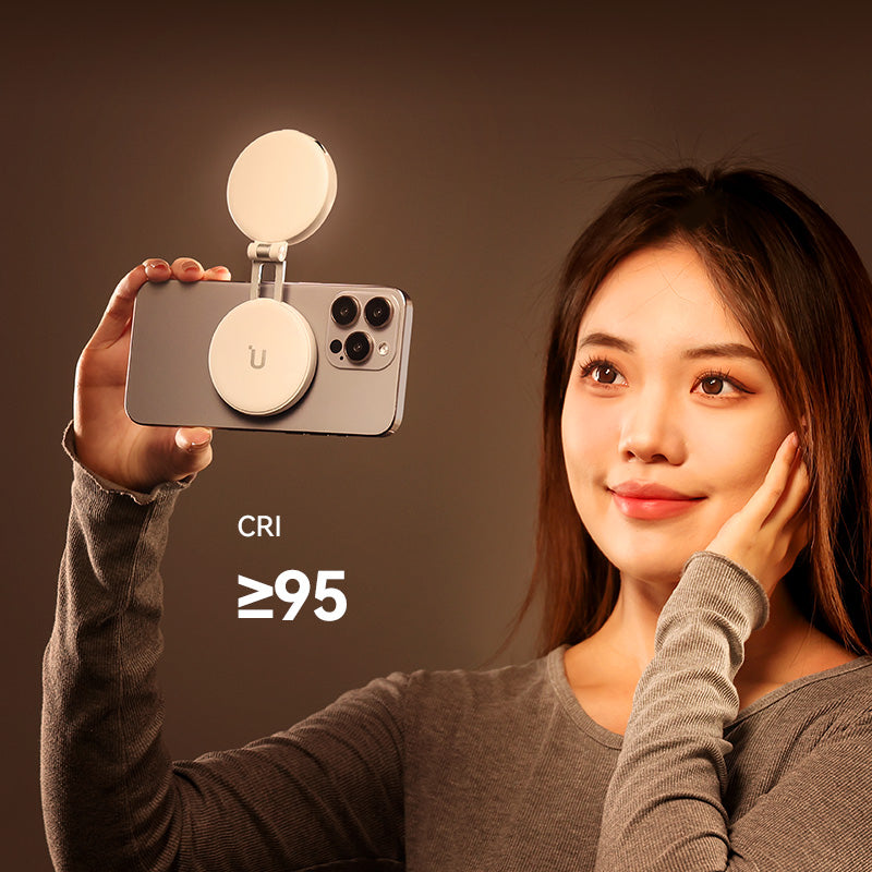 MagSafe LED Selfie Ring Light | Foldable Phone Stand