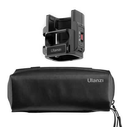 Ulanzi PK-06 adapter for DJI Osmo Pocket 3, black, with carrying bag.