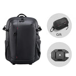 Ulanzi BP09 Camera Backpack with gift accessories, black waterproof camera bag, 22L capacity.