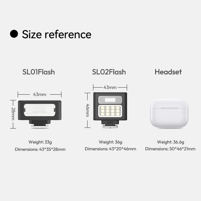 Compact Camera Flash | 4 Power Modes & USB-C