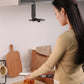 Ulanzi SK-20 mounted phone holder in kitchen setup.