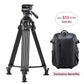 Aluminum Alloy Heavy Duty Tripod and camera backpack