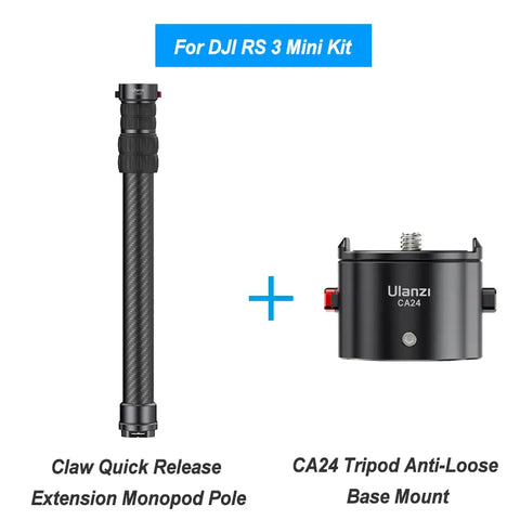 Ulanzi Claw Quick Release Extension Monopod Pole for DJI RS 3/RS 3 Pro/RS 3 Mini/RS 2 T074GBB1
