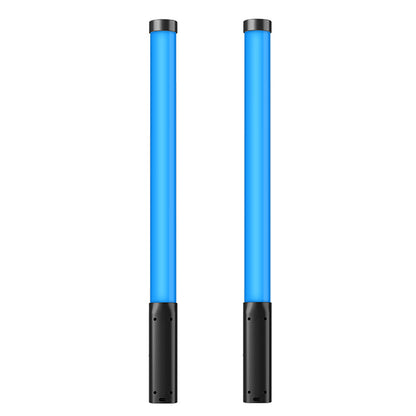Ulanzi VL119 RGB Tube Light Wand, showcasing blue light output for video and photography.