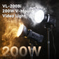 Ulanzi VL-200Bi 200W V-Mount video lights in warm and cool tones with smoke effect