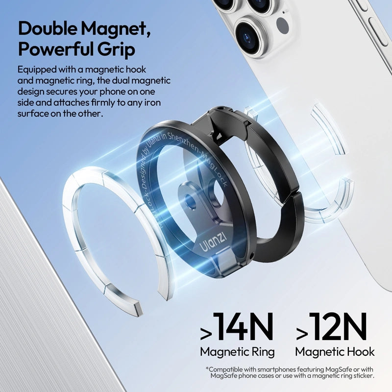 Ulanzi MA02 MagLock Dual Magnetic Phone Stand Ulanzi MA02 MagLock Dual Magnetic Phone Stand