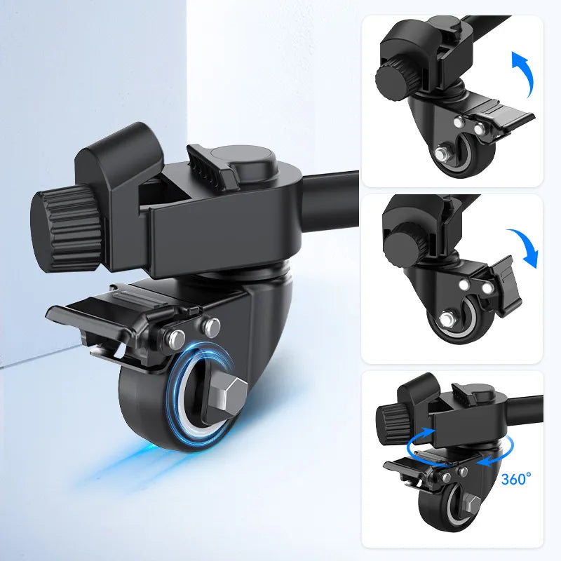 Ulanzi AT-03 tripod dolly wheel with 360-degree swivel and adjustable lock