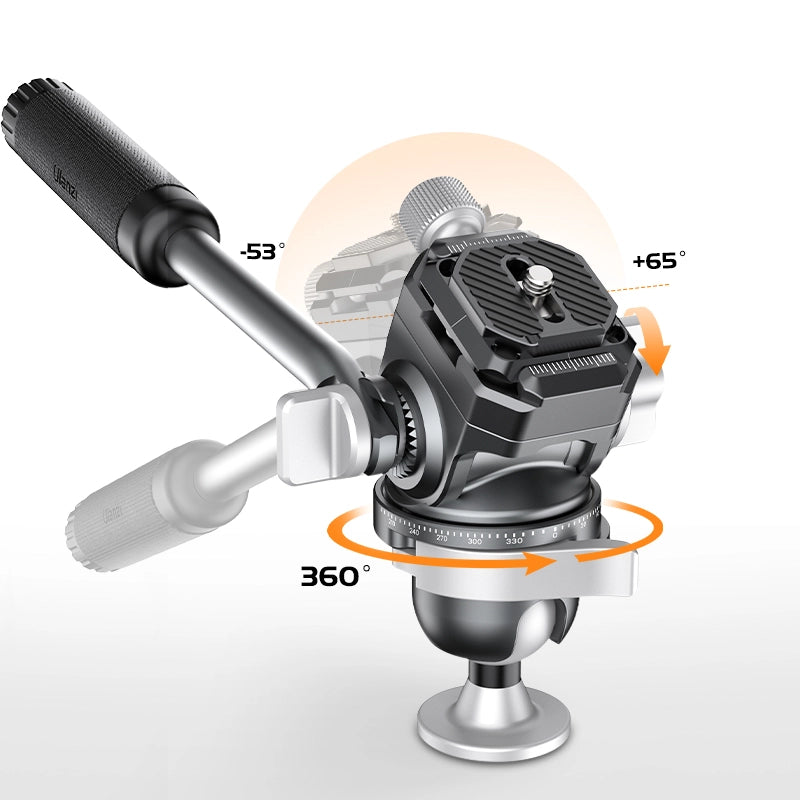 Ulanzi EH09 inverted ball head with 360-degree rotation and adjustable angle knobs