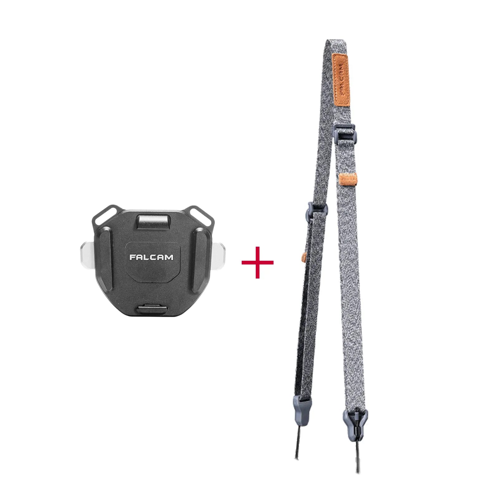 FALCAM F38 quick release plate with padded strap for secure camera attachment
