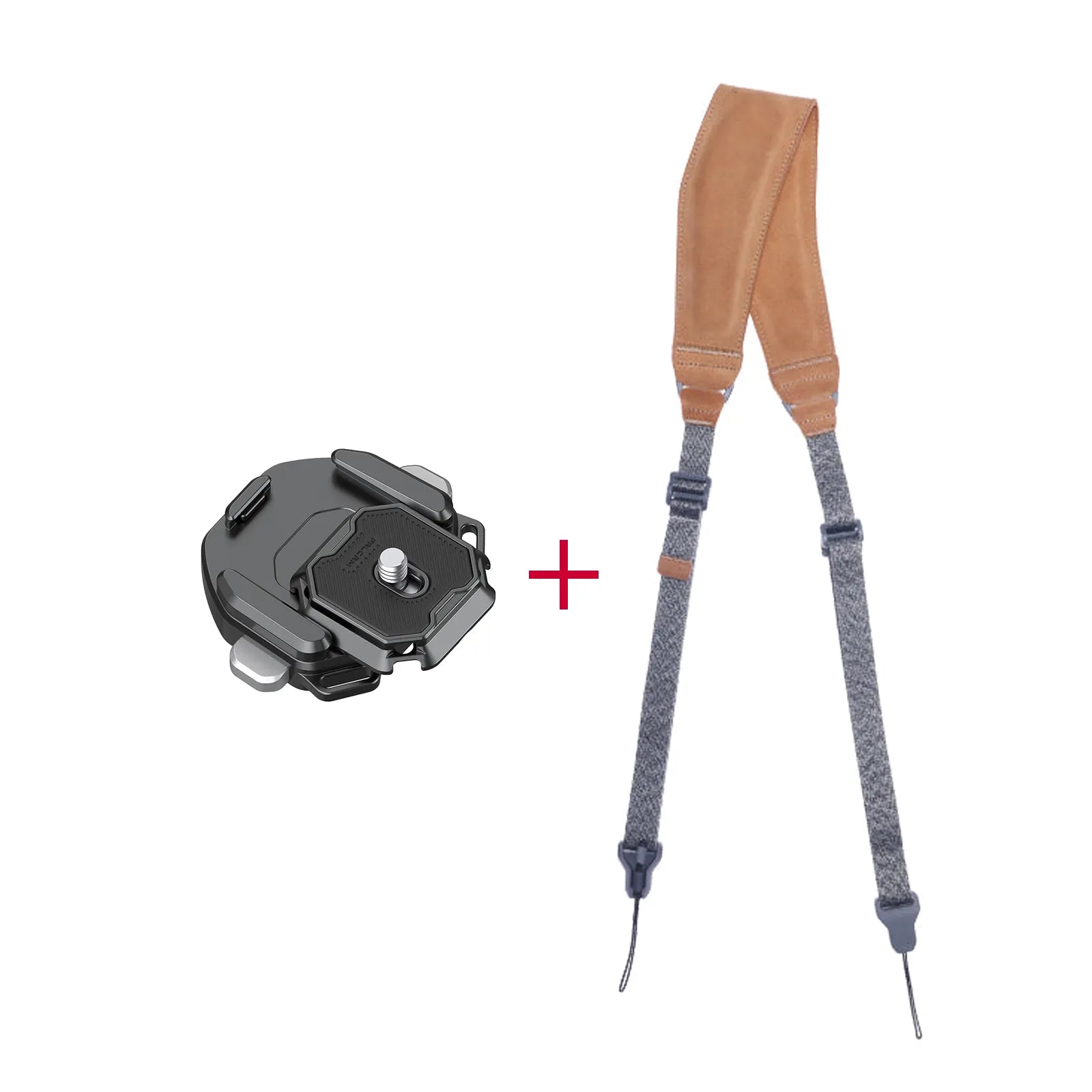 FALCAM F38 Quick Release plate with a padded shoulder strap for camera mounting