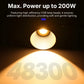 Ulanzi VL-200Bi 200W V-Mount video light offering 48300 Lux output with COB technology.