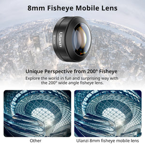 Ulanzi Phone Camera Lens 4-in-1 Phone Lens Kit for iPhone Samsung Android Smartphone