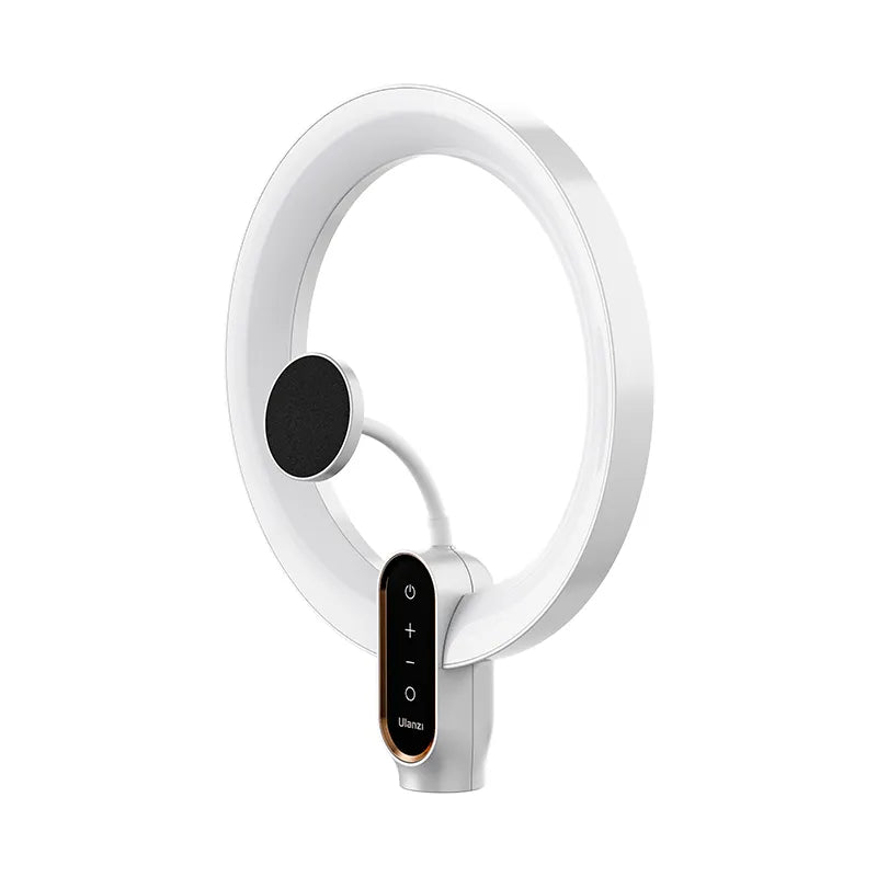 Ulanzi 10-inch LED ring light with magnetic mount for smartphones.